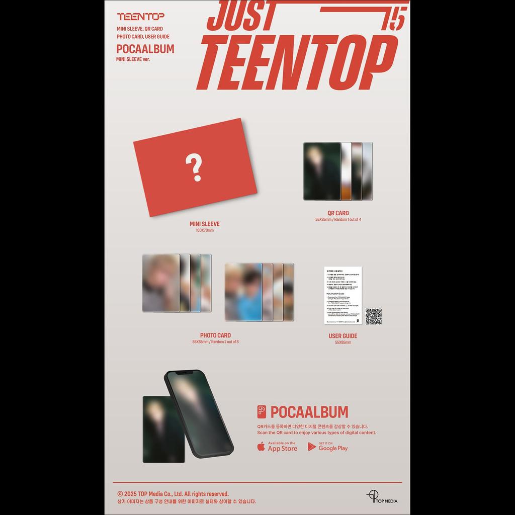 TEENTOP - Just 15, Just Teen Top MINI SLEEVE ver. (POCA ALBUM)