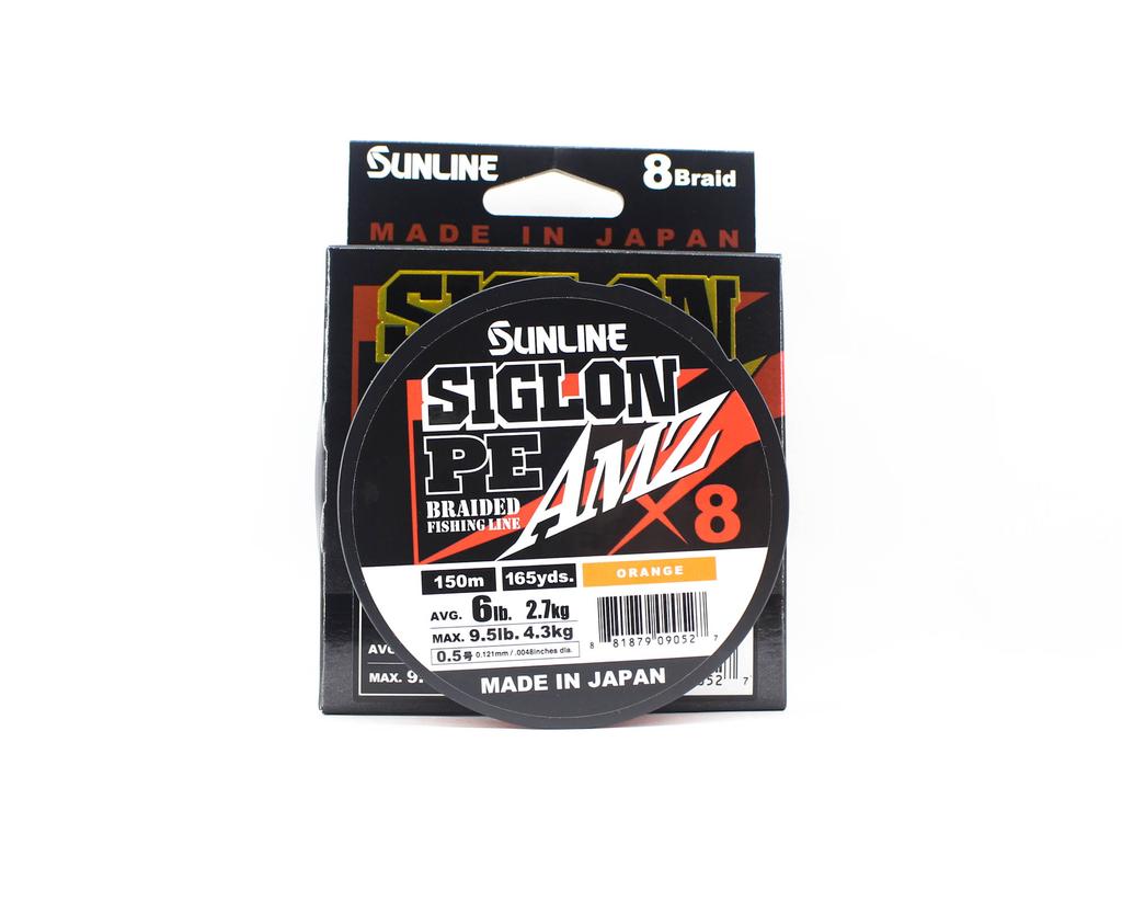 Sunline Linia PE X8 Siglon AMZ 150m PE 0,5 6LB Pomarańczowy (0527)