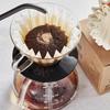 Fotan Coffee Filter 200 Sheets Wave Shape Unbleached Conical Paper Filters Breathable Durable Tear-Resistant Brown for Home Commercial Hand Drip