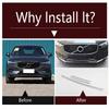 Car Front Bumper Lip Lower Grille Strip Decoration Cover Trim Stainless Steel Exterior Accessories For Volvo XC60 2018 -