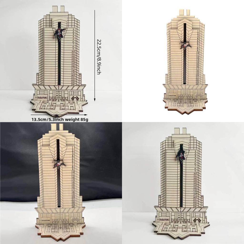 Neústupný Dřevěný Vánoční Kalendář Vánoční Dekorace s Prostorem pro Překvapení pro Obdarování