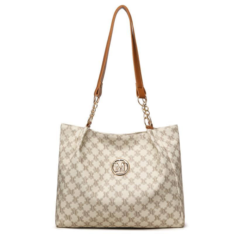 

New women s handbag printed shoulder bag large capacity fashion simple daily retro tote bag