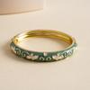Traditional Vintage Cloisonne Bangle Chinese Women's Hand Bracelet Flower Bangle  Jewelry Gifts