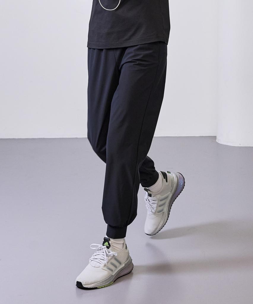 BASIC HOUSE Women'S Super Stretch Spandex Elastic Waist Jogger Pants Black