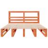 Solid Wood Bed without Mattress Wax Brown 150 x 200 cm Pine Wood