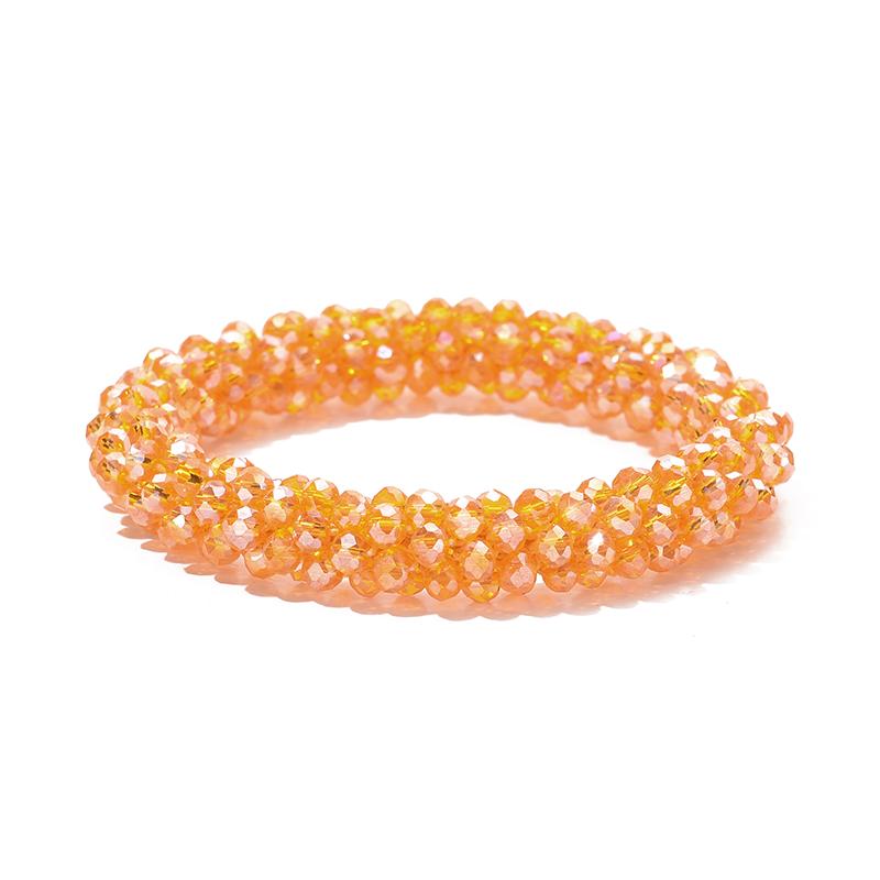 LOVBEAFAS Boho Elastic Bracelets & Bangles For Women Vintage Stretch Bohemian Femme Crystal Glass Beads Bracelets Party Zircon