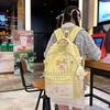 Schoolbag College Style School Bag Female Junior High School Student Cute Plaid Large Capacity Backpack Girl Versatile Student Class Backpack Tide