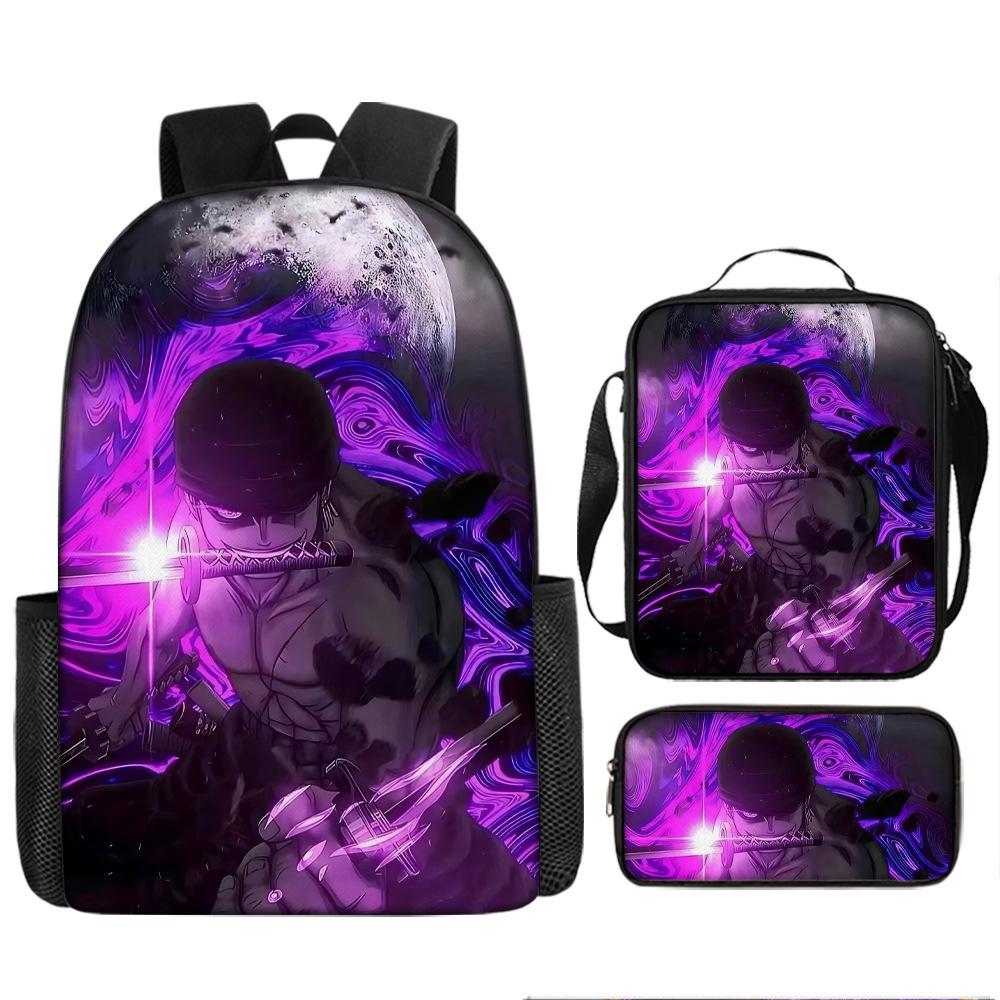 ONE PIECE Luffy one piece schoolbag Sauron backpack student Nautical king backpack satchel pencil case set