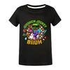 Chicken jockey summer short-sleeved T-shirt and pants suit for middle and large children 4519