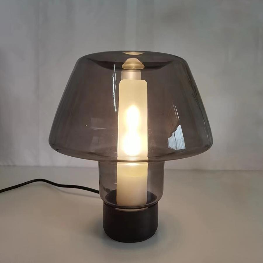 

Vintage Nordic Glass Table Lamp for Living Room or Bedroom Glass + Hardware
