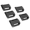 5pcs Lithium Battery Holder Portable Power Tool Battery Storage Rack with Countersunk Screw Holes Bracket for DW Black