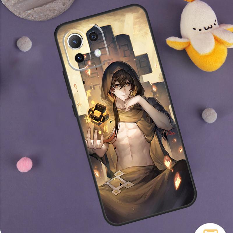 Genshin Impact Zhongli Case For Xiaomi 15 14 Ultra 13T 14T 15T 17 Pro Max POCO F8 Ultra F5 F6 F7 X5 X6 X7 Pro Cover