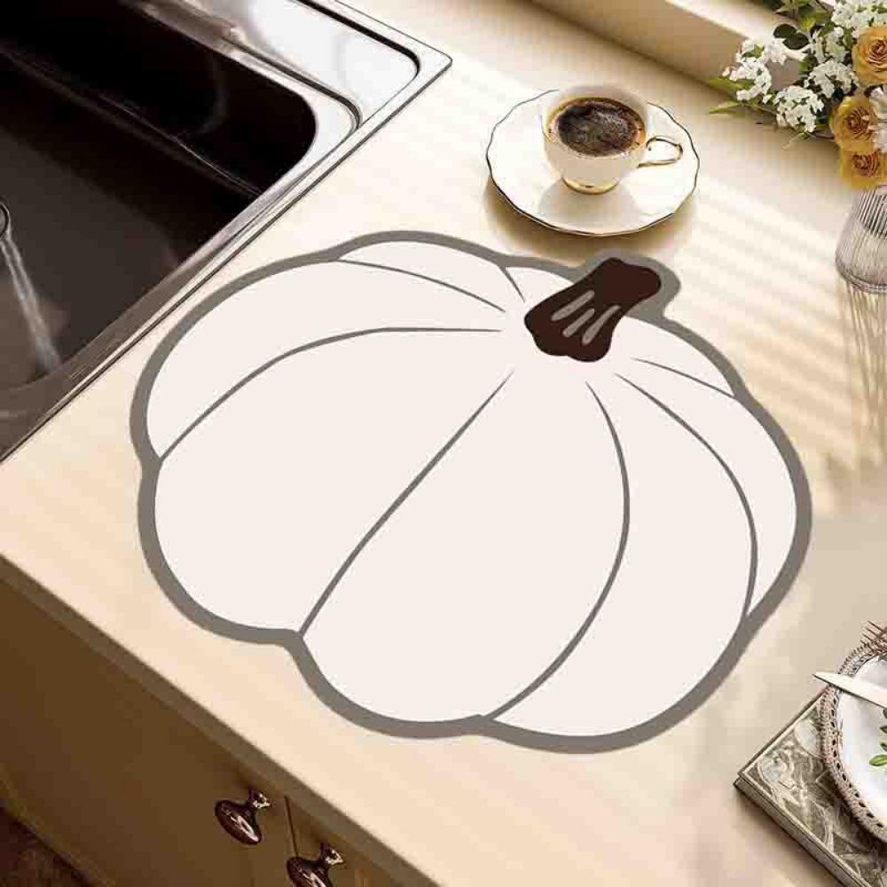 4pcs Soft Diatom Mud Quick-drying Water Absorption Non-slip Washable Pad Household Hand Washing Countertop Pad