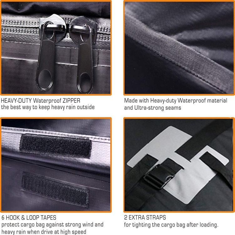 600D Waterproof Oxford Cloth Car Roof Travel Bag