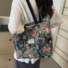Canvas bag women's large-capacity portable shoulder handbag niche design work commuting tote bag