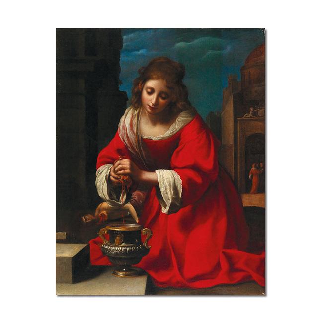 

Знаменитая картина маслом Святого Пракседиса Яна Вермеера ван Делфта с принтом плаката на холсте, настенная картина для гостиной, домашнего декора 21*30cm