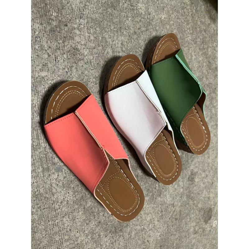 Nuove pantofole con tacco a zeppa da commercio estero da donna con fondo spesso sandali da donna casual e leggeri taglia grande