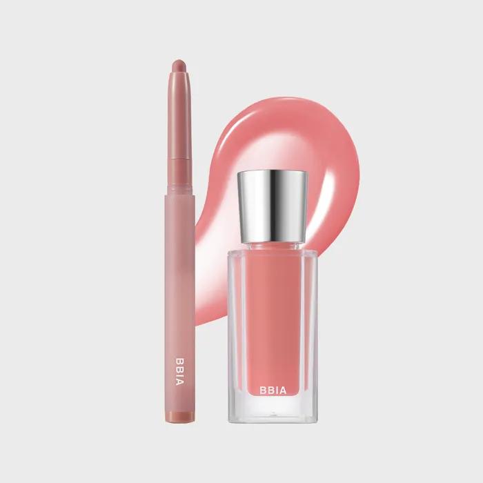 [НАБОР] Карандаш для губ Nude + Блеск для губ 03 Nudie Peach