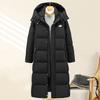 Fashion Winter Woman Long Parkas Hooded Loose Thick Warm Overcoat Black Jacket Women's Coats