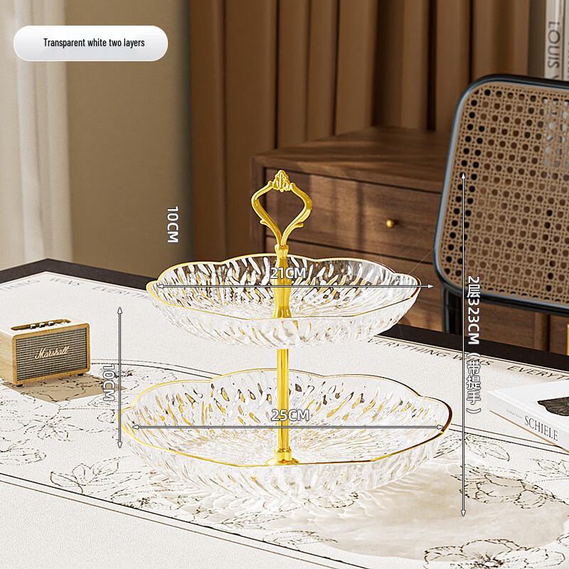 Petal-Shaped Multi-Tier Fruit & Snack Plate