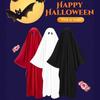 Costume da Fantasma di Halloween per Bambini e Adulti con Mantello in Poliestere per Festa Halloween Cosplay