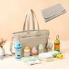 Handheld Mommy Bag for Outdoor Use, Lightweight and Large Capacity Shoulder Bag, New Fashionable and Casual Multifunctional Mother and Baby Bag