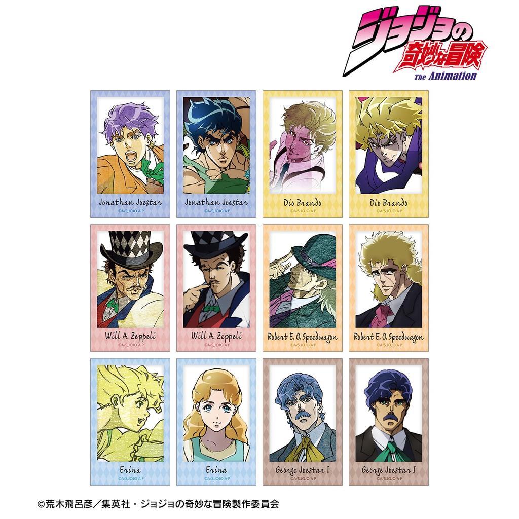 Bizarre Adventure Phantom Blood Trading Instant Camera Style Illustration Cards Box of 12 JoJo's