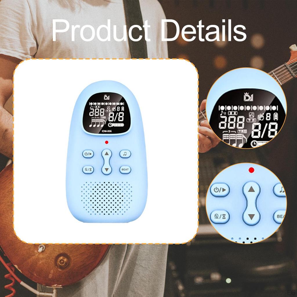 Electric Metronome Mini Volume Adjustable Human Voice for Violin Piano