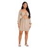 Missy Empire Womens/Ladies Up Front Long-Sleeved Mini Dress