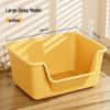 Extra-Large Splash-Proof Semi-Enclosed Cat Litter Box for Maine Coons
