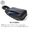 epe Men's Genuine Leather Body Bag, Large Capacity, Designer Shoulder Bag, Popular for Men in Their 40s and 50s (Navy)