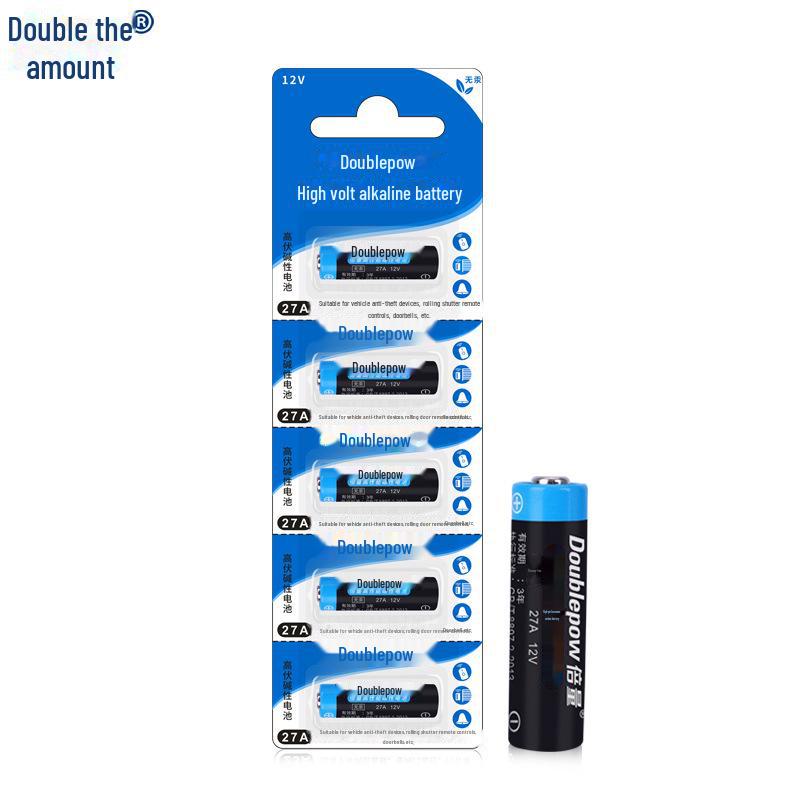12V Dual Flash Trigger Rolling Doorbell Battery - 27A Mercury-Free, Eco-Friendly, Anti-Theft Garage Remote Control