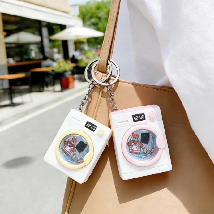 Charming Cartoon Laundry Keychain ABS Made Sturdy Ornament Stress Relief Keychain Ideal For Gifts And Daily Use