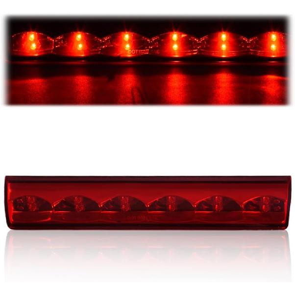 G-PLUS Red Lens LED 3Rd Brake Light Fit Leer, ARE, Century, Jason And Astro LED Recessed 3Rd Third Brake Light Lamp AT-LED-36R Chrome Housing