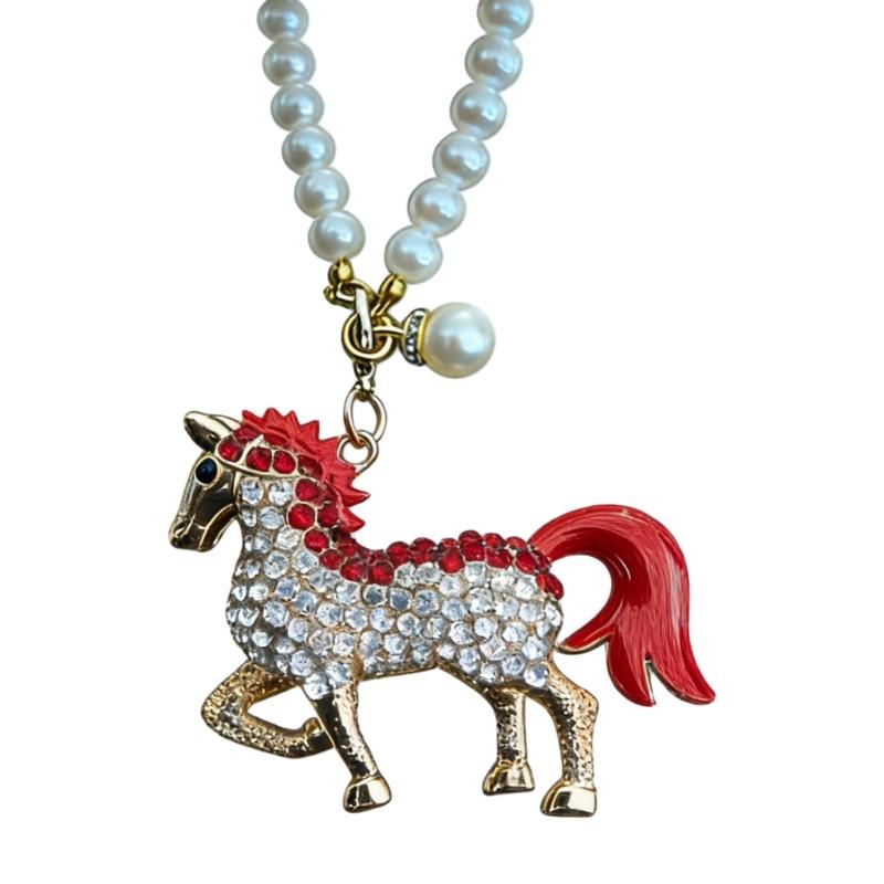 

Cute 3D Horse Car Rearview Mirror Hanging Ornament Multiple Color Sparkling Rhinestones Horse Decoration For Auto Interior