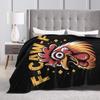 F-Caw-F Lustige Meme Flauschige Decken Humor Huhn Hahn Mode Überwurfdecke für Bett Sofa Couch 200x150cm Teppichstück,