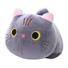 [Neko Town] Cat Stuffed Cushion Cute Body Pillow Fluffy Chewy Toy Present (Gray)
