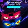 5 Modes Car Demon Eye Light Cool Car Atmosphere Light Solar Warning Light  Auto Decoration