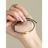 Hand Woven 999 Silver Little Goldfish Ethnic Style Unisex Rope Bracelet