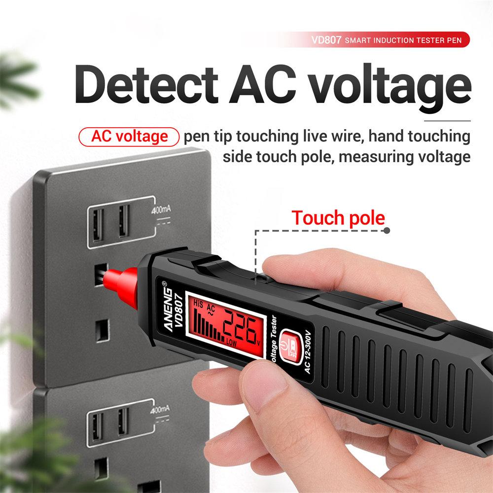 VD817 One-word Induction Portable 11/61Hz Smart Electric Pen Tester NCV Sensor AC11-111V Non-contact Wire Detector Tools