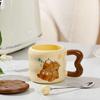 Kapibala Mug Internet Celebrity Capybara Cup Cute Cartoon Ceramic Water Cup Milk Fufu Coffee Cup Souvenir