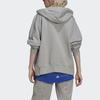 Adidas X Stella McCartney Hooded Zip-Up Long Sleeve Sweatshirt Jacket Women Outerwear Medium-Hemp-Grey HA8966