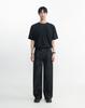 WORK ON BODY OFF Eden Slub Semi-Wide Denim Pants [Black]