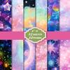 12 Sheets/Pack Of Shining Star Material Paper Diy Small Fresh Hand Account Backing Paper Craft Paper