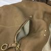 Beaure Ray Beams Leather 2Way Hand Shoulder Bag Brown Frill Design Women’s(USED)