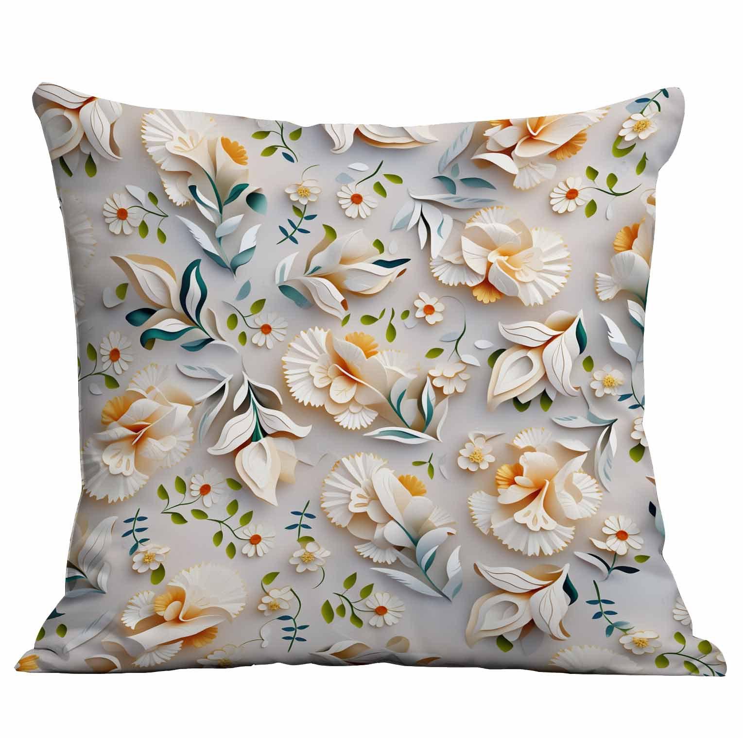 

Весенняя и летняя наволочка с 3D цветочным принтом, наволочка для домашней диванной подушки 45 * 45Cm