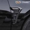Carbon Fiber Black Car Fender Side Vents Air Flow Intake Hole Car Sticker Cover for Cadillac CTS CT5 CT6 XT5 XT6 STS XTS ATS SLS