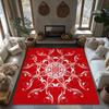 Vintage Persian Area Rug Non Slip Washable Floor Mat Living Room Home Decor Bohemian Carpet Modern Abstract Pattern Red