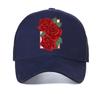 Cappellino da baseball unisex con stampa di rose per uomo donna cappellino con fiori rapper cappelli hip hop street sport all'aperto uomo cappello da donna