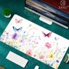 Cute Purple Butterfly And Flower Desktop Mat Officegaming Mouse Pad Office Rug Large Size Xaxc Mouse Pad Gaming Pc Pad Xxl